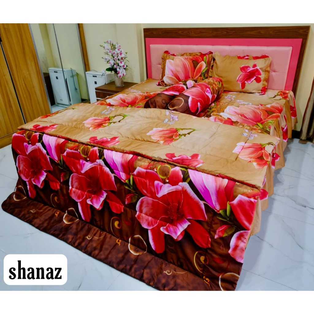 SPREI RUMBAI SET BEDCOVER MOTIF AESTHETIC EMILY KOTAK KOTAK KOREA STYLE AESTHETIC SPREI VIRAL 2021/ 