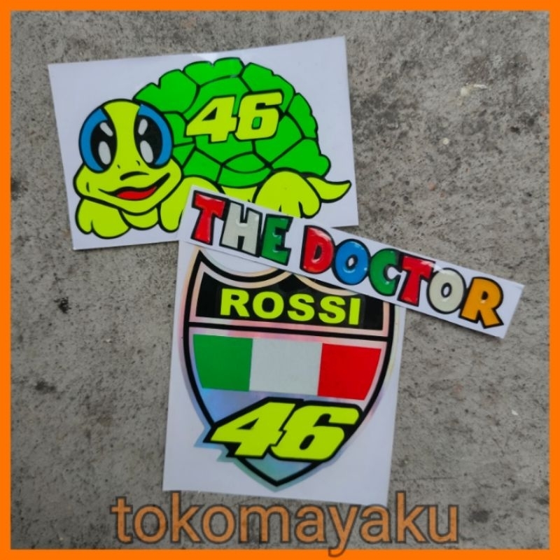 Stiker rossi stiker 46 stiker racing stiker helm