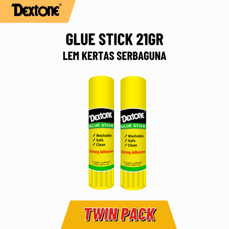 

Lem Kertas Glue Stick DEXTONE 21gr - Twin Pack