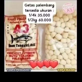 

Krupuk Getas Palembang Asli Ikan Tenggiri