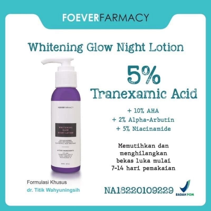 ❤️dr Titik Wahyuningsih❤️ TRIPLE BRIGHTENING LOTION | ￼[PEMUTIH BADAN AMPUH] LOTION MALAM SUPER PUTI