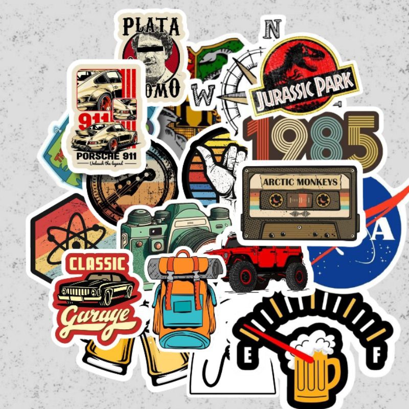 

sticker AESTHETIC VINTAGE hypebeast isi 20-21 pcs (pack) {11}