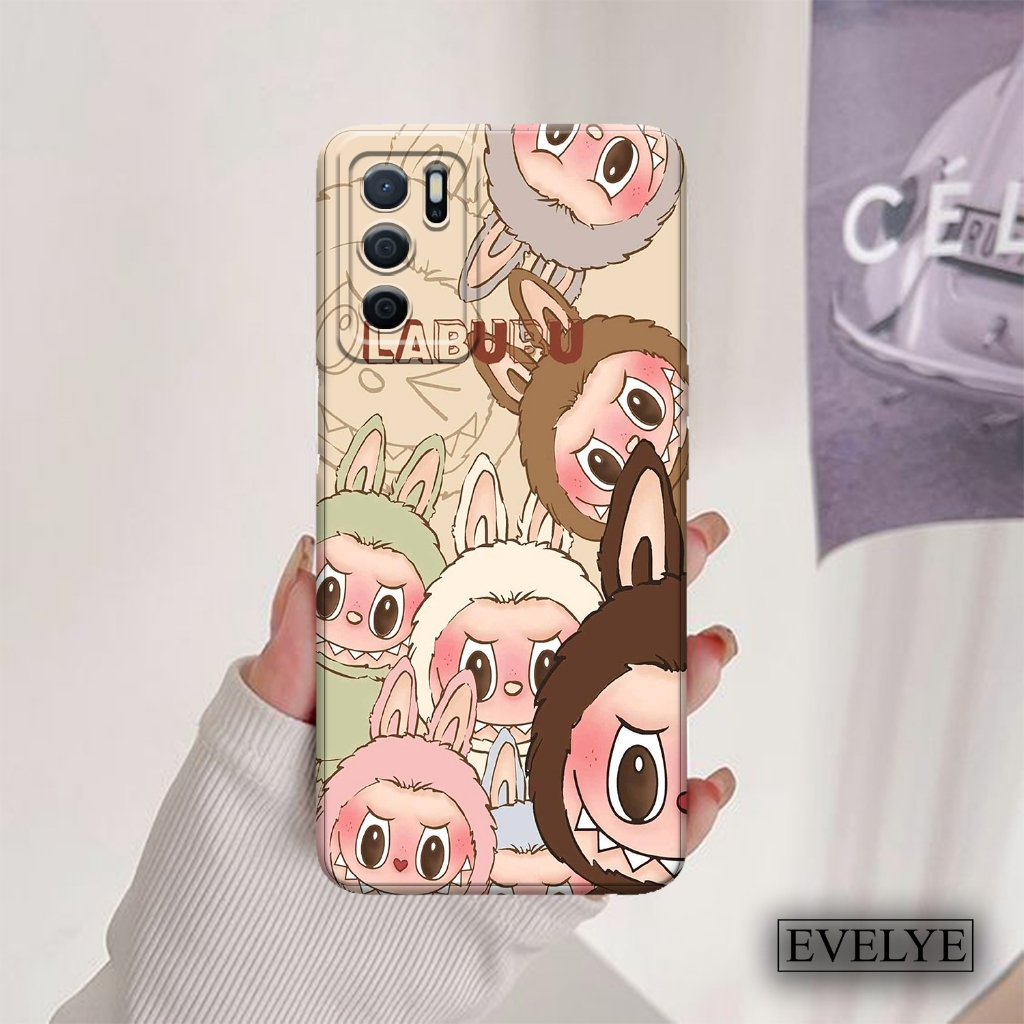 Casing Hp OPPO A16 - Case - Bahan karCasing Labubu Viral - OPPO A16 - Case Lucu - Bahan karet - Kesi