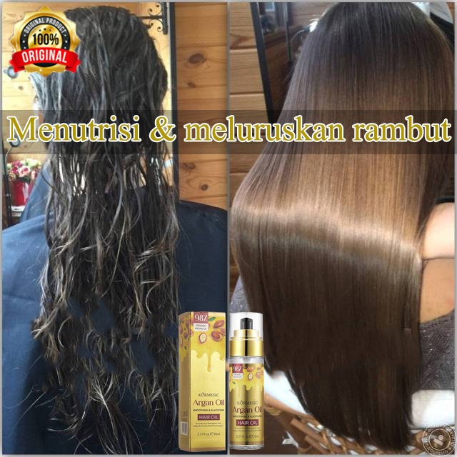 Minyak catokan rambut minyak pelurus rambut keriting perawatan rambut mengembang 70g hair oil rambut