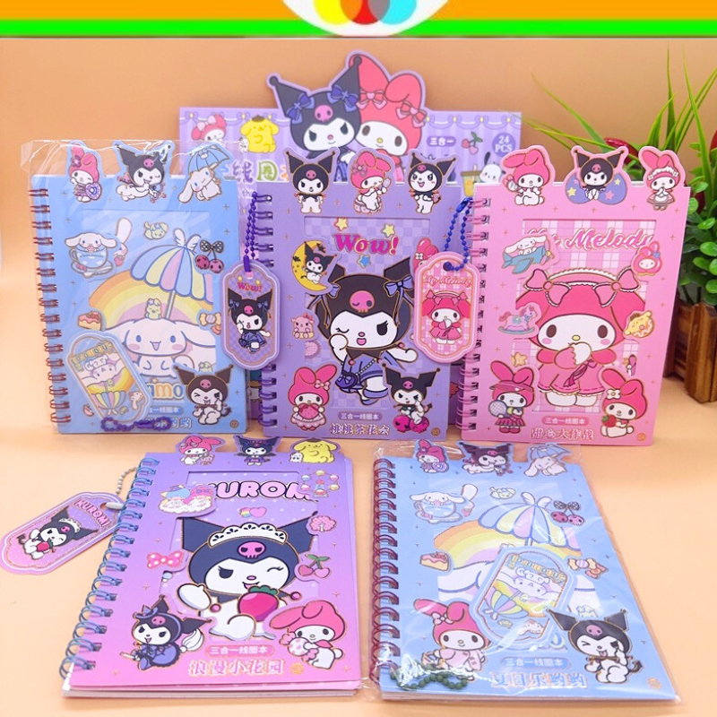 

SKM|BUKU STIKER SANRIO | BUKU STIKER LOTSO | BINDER BOOK STIKER SANRIO LOTSO | BINDER DIARY | KUROMI | CINAMORROL | MELODY | LOTSO