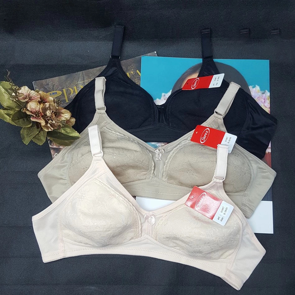 Bh Bra Sorex 01007 (Cup A-B) 34-40 Kait 2 Brokat Tanpa Busa Tanpa Kawat kx