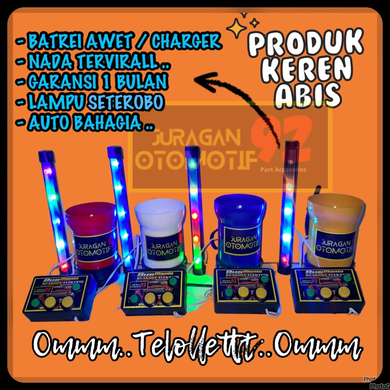 klakson sepeda basuri Telolet lampu sepeda / Telolet sepeda anak
