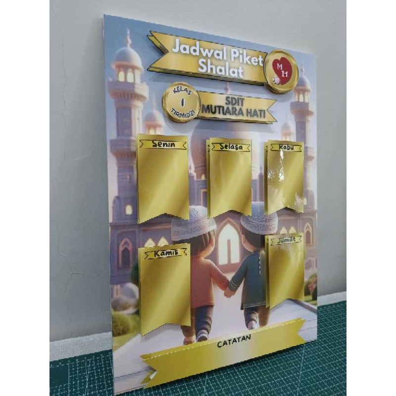 

Jadwal Imam Shalat Jadwal piket Shalat 3D bisa custom dan request design