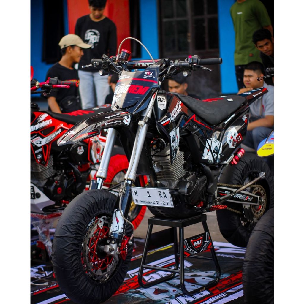 DECAL STICKER MOTOR HONDA CRF 150 L NEW SUPERMOTO/CRF 150 OLD/CRF 230/CRF 250/CRF 110/CRF 450