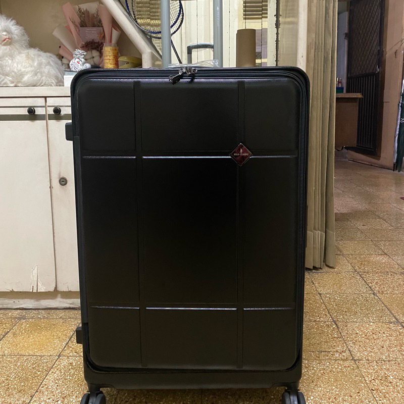 Koper polo classic 28 inch front load expander TSA lock international roda 4 silent koper bukaan kul