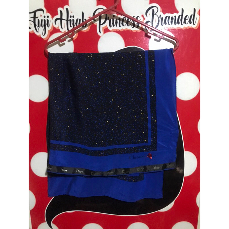 Christian Dior scarf blue