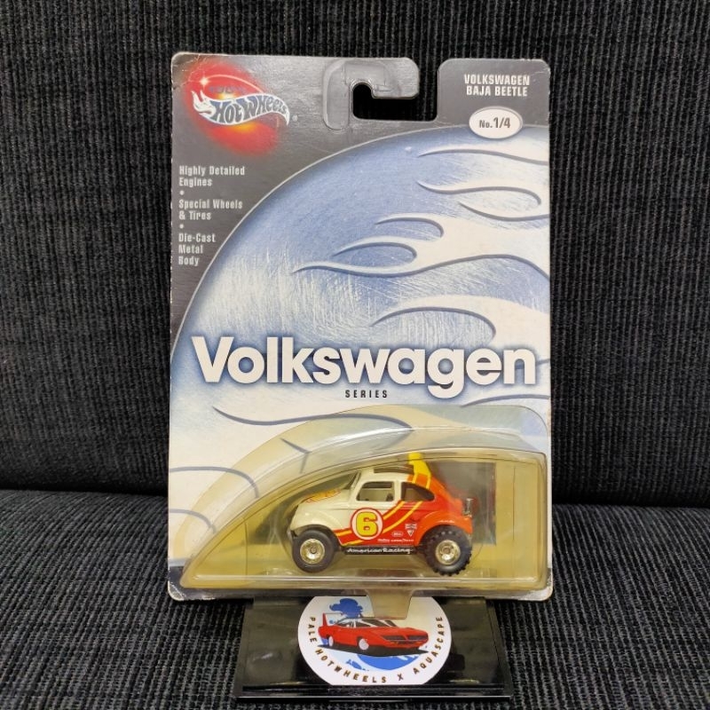 HOT WHEELS 100% VOLKSWAGEN BAJA BEETLE ORANGE PUTIH RARE