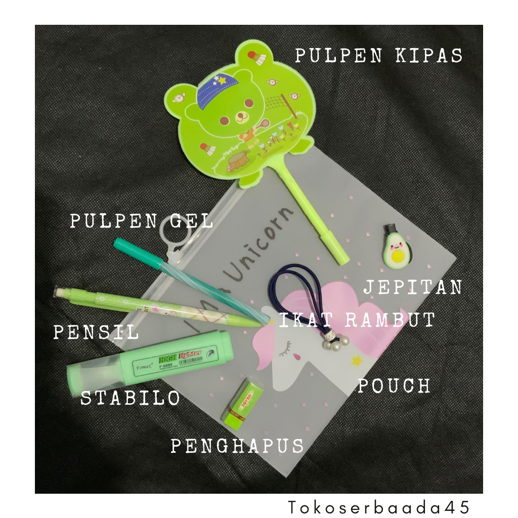 

SET ALAT TULIS Sekolah Pulpen 8IN1 LENGKAP DENGAN TIPEX STATIONERY HADIAH LUCU HAMPERS KADO GIFT BOX