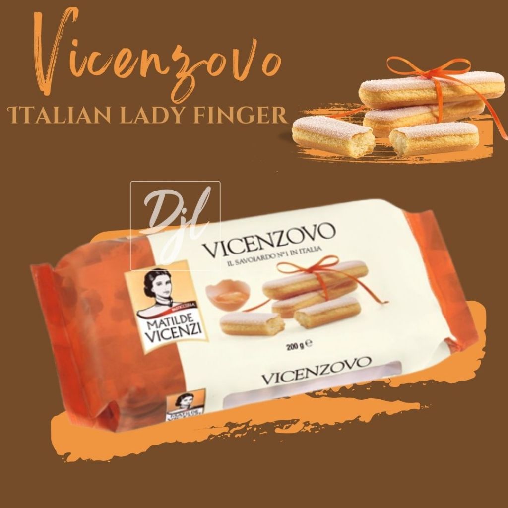 

Vicenzi Vicenzovo Italian Ladyfinger Biskuit Tradisional Italia 1 Pak