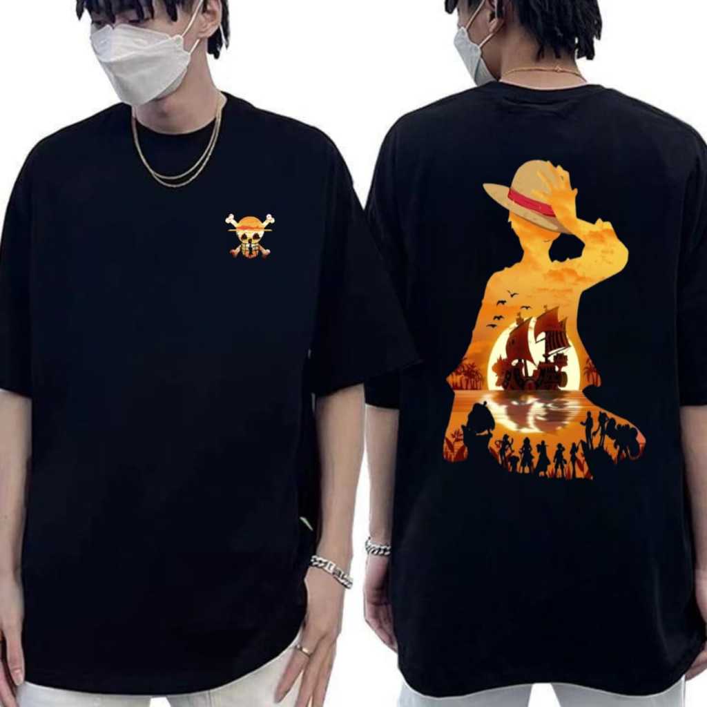 Kaos Distro Terbaru / Kaos Lengan Pendek / Pakaian Terbaru / Kaos One Piece Kapal