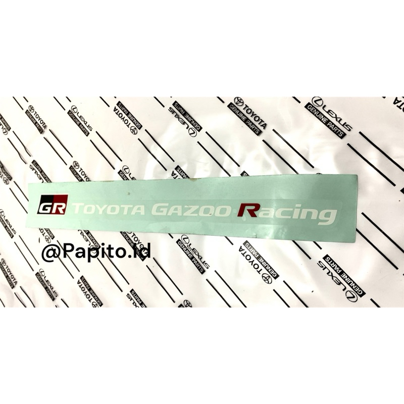 Stiker GR Toyota Gazoo Racing Universal