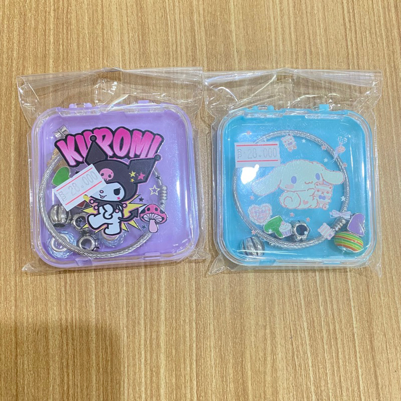 Littlezyan-Gelang Pandora Box Sanrio/Kuromi/Chinnamorol
