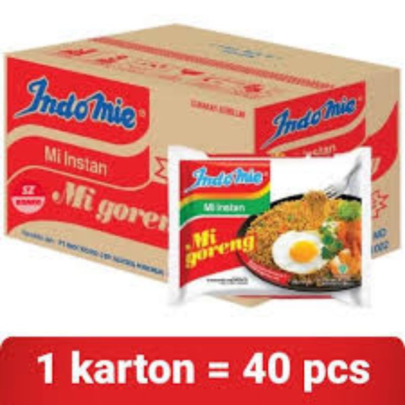 

Indomie goreng 1 karton
