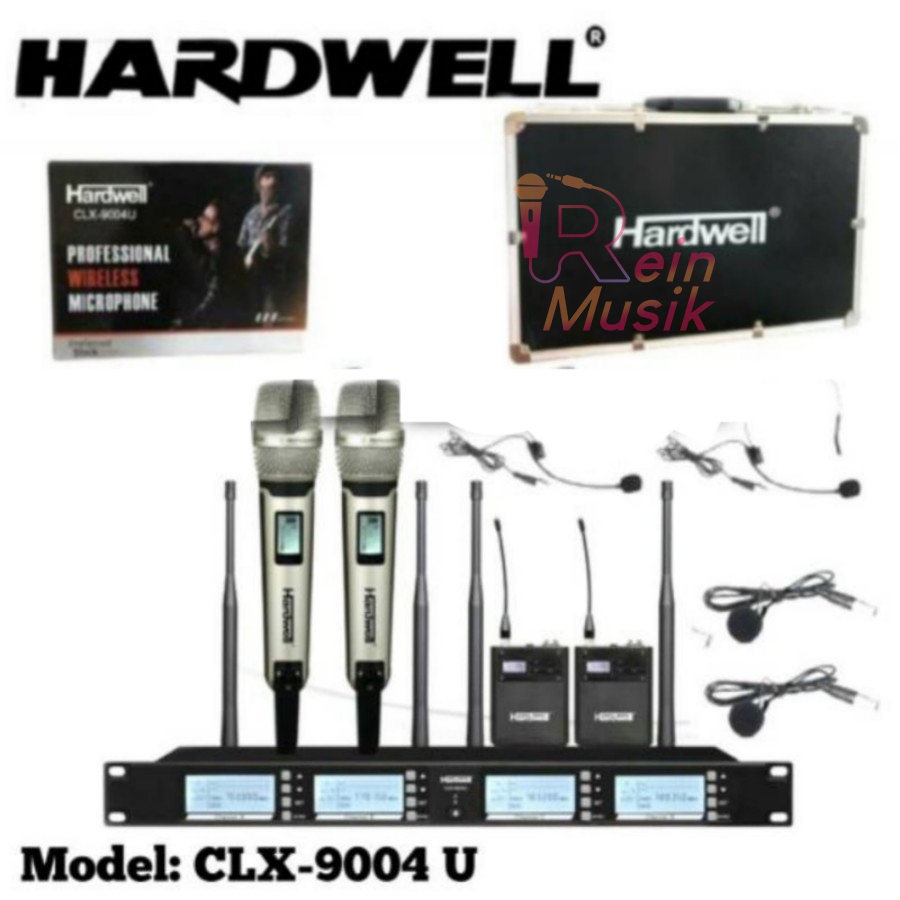 Mic Wireless Hardwell CLX-9004 U / CLX 9004U - Pegang Jepit Headset