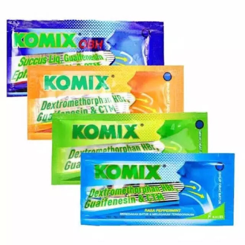 Komix Sachet Batuk Berdahak, Batuk Kering