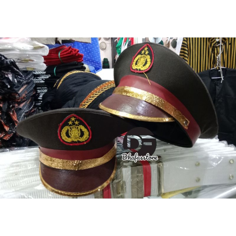 Topi polisi anak - topi profesi anak - topi pocil - topi profesi polisi - topi karnaval anak