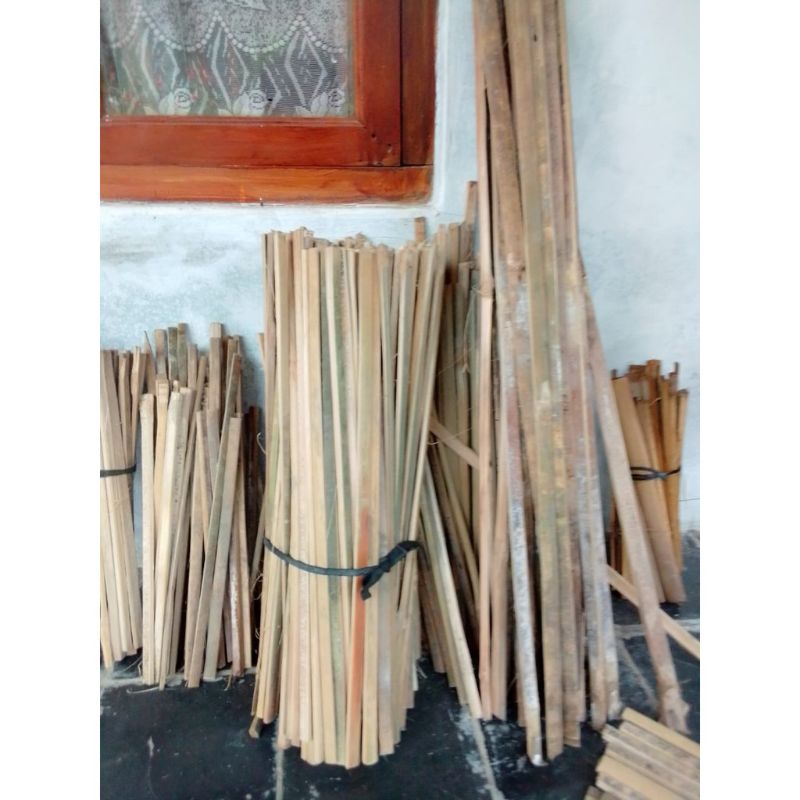 Bambu bilah / ajir turus penyangga tanaman / potongan bambu / bilah bambu / stik bambu / bilahan bam