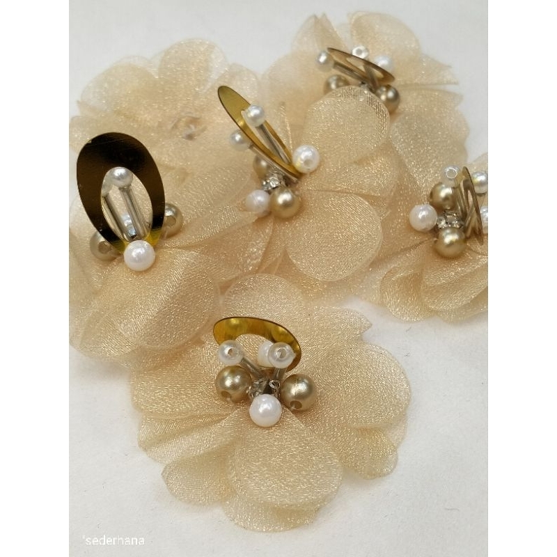 Bunga Organza 3D/payet
