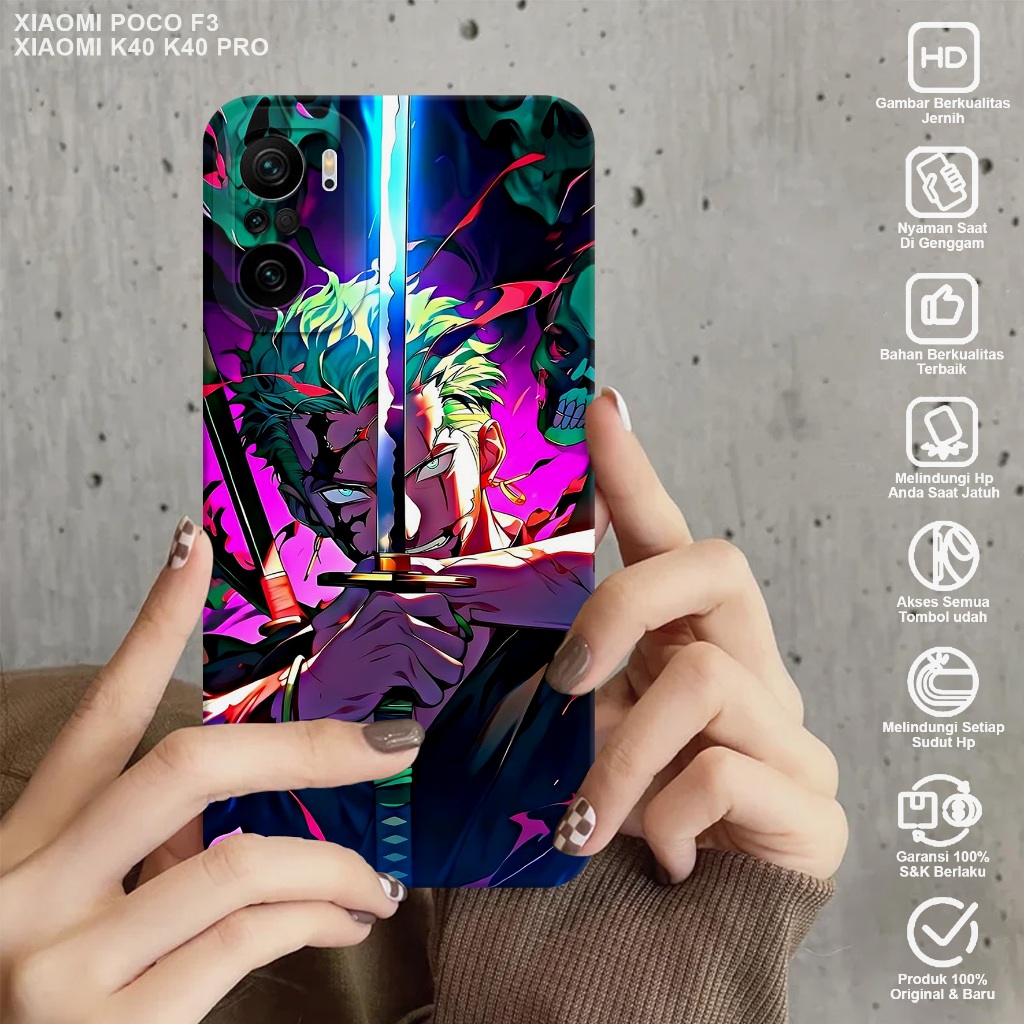 CASE XIAOMI POCO F3 - Casing Hp Xiaomi Poco F3 Motif ZORO - Case Hp Xiaomi Poco F3 - Casing Xiaomi P