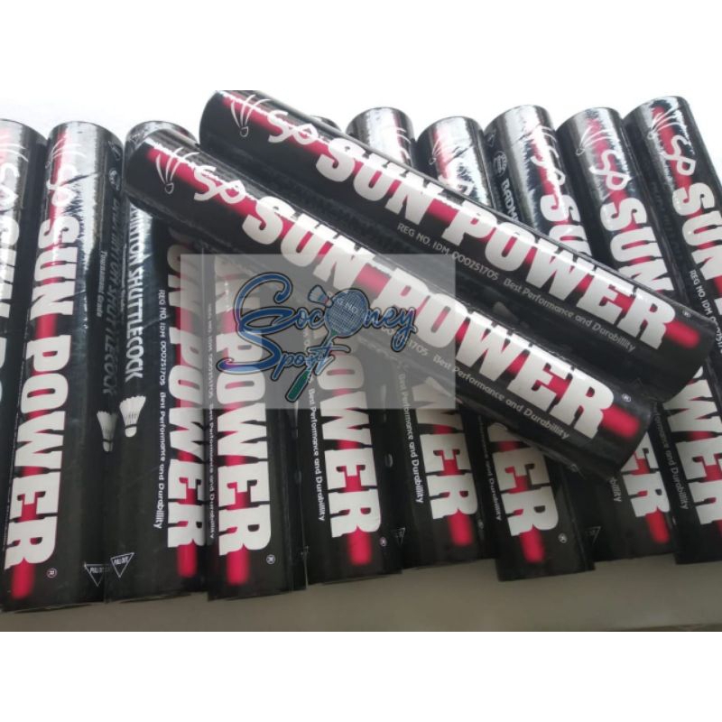 Shuttlecock Badminton Sun Power Original / Kok Badminton / Kok Bulu Tangkis / Bola Badminton / Bola 