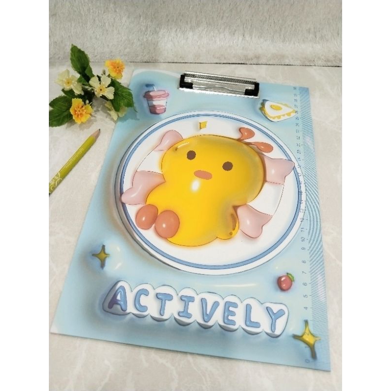 

papan clipboard cute/papan ujian motif/papan ujian aesthetic/ papan ujian kayu
