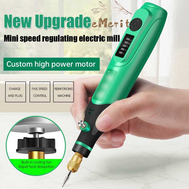 Gerenda listrik Bor Mini 12V DC 15000 RPM Mini Drill Electric Engraver Grinder Gerinda Electrik List