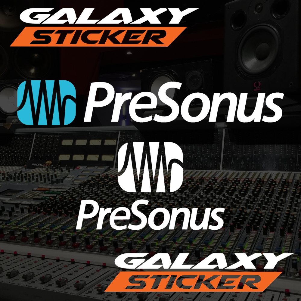 

cutting sticker hardcase box sound system presonus.stiker audio alat musik logo presonus