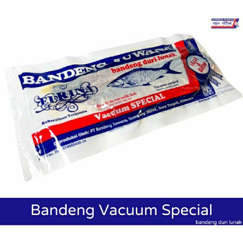 

Bandeng Presto Duri Lunak Vacuum Basah Spesial Juwana Elrina 1 ekor ukuran besar