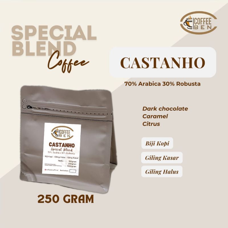 

Kopi CoffeeBen Castanho Special Blend 250 gram