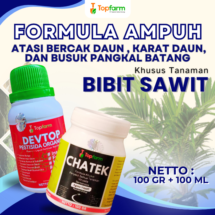 Pestisida Topfarm / Obat Hama Bibit Sawit Daun Kering / Obat Hama Bibit Sawit / Obat Bercak Daun Pad