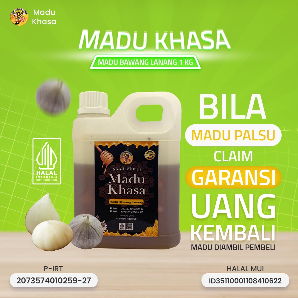 

Madu Bawang Lanang Asli | 100% Alami | Penambah Stamina & Imun Tubuh – MADU KHASA 1 KG