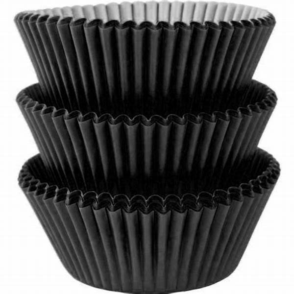 Diva paper cup cases black 12,5cm 1000pcs/roll