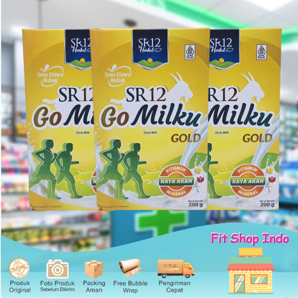 

SR12 GoMilku Gold - Susu Kambing Etawa 200gr