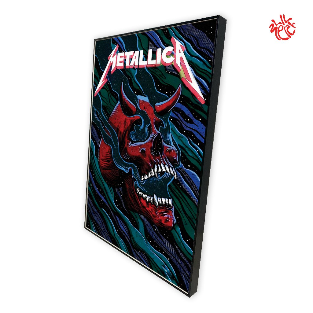 POSTER METALLICA / AESTHETIC POSTER / POSTER FRAMEBLOCK 101