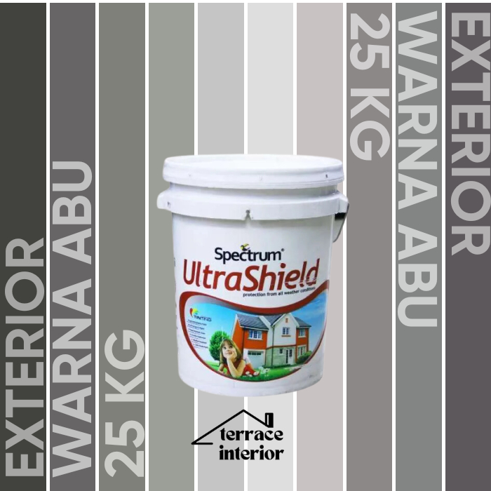 Cat Tembok Spectrum Ultrashield Warna Abu 25 Kg