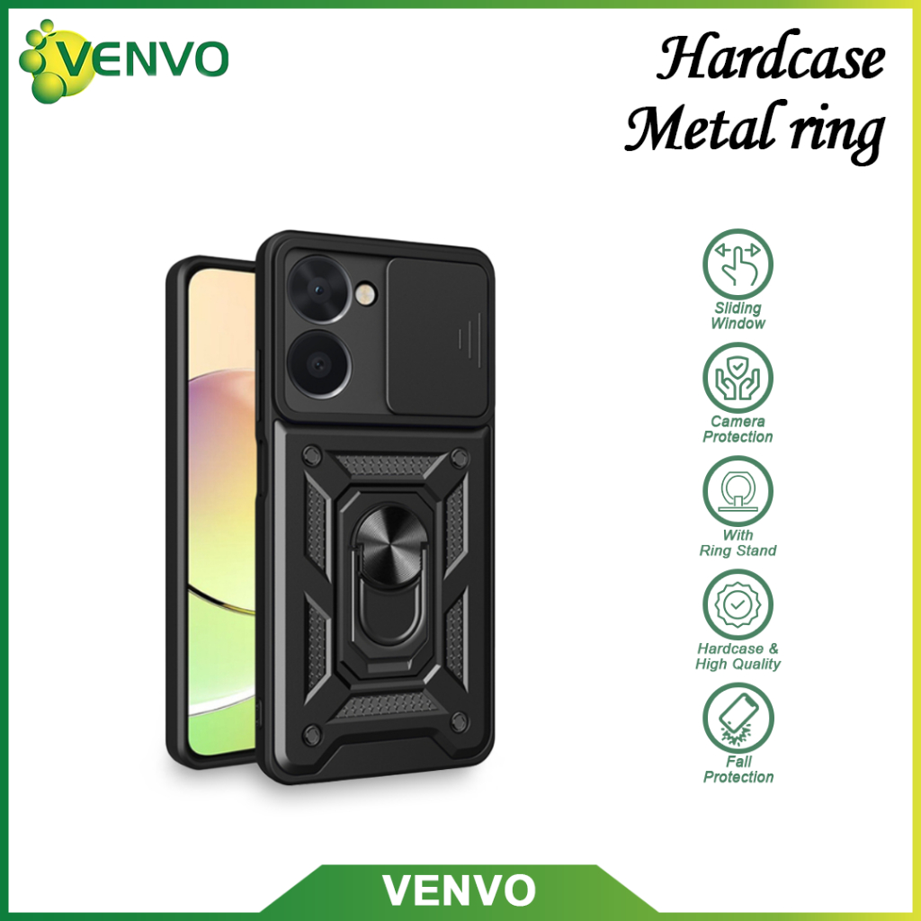 VENVO - VV45 Hardcase Metal Ring Infinix GT 20 Pro Hot 10 Play 11 Play 11S NFC 12 Play 12 12i 20 5G 