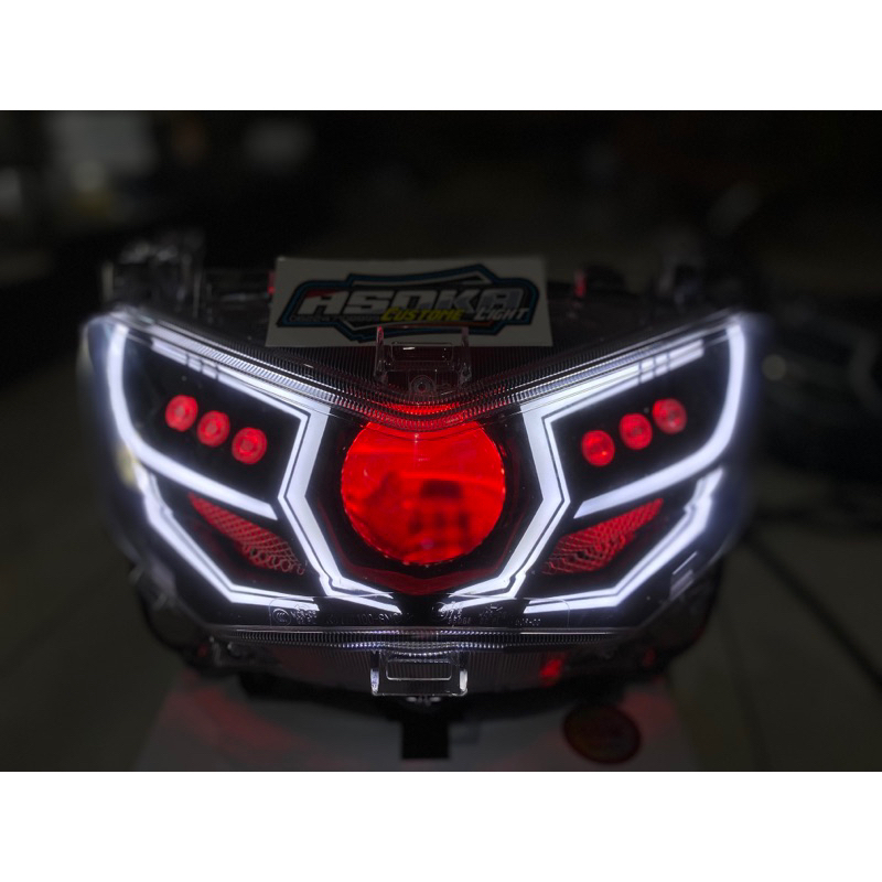 Headlamp Custom Nmax New + Holder