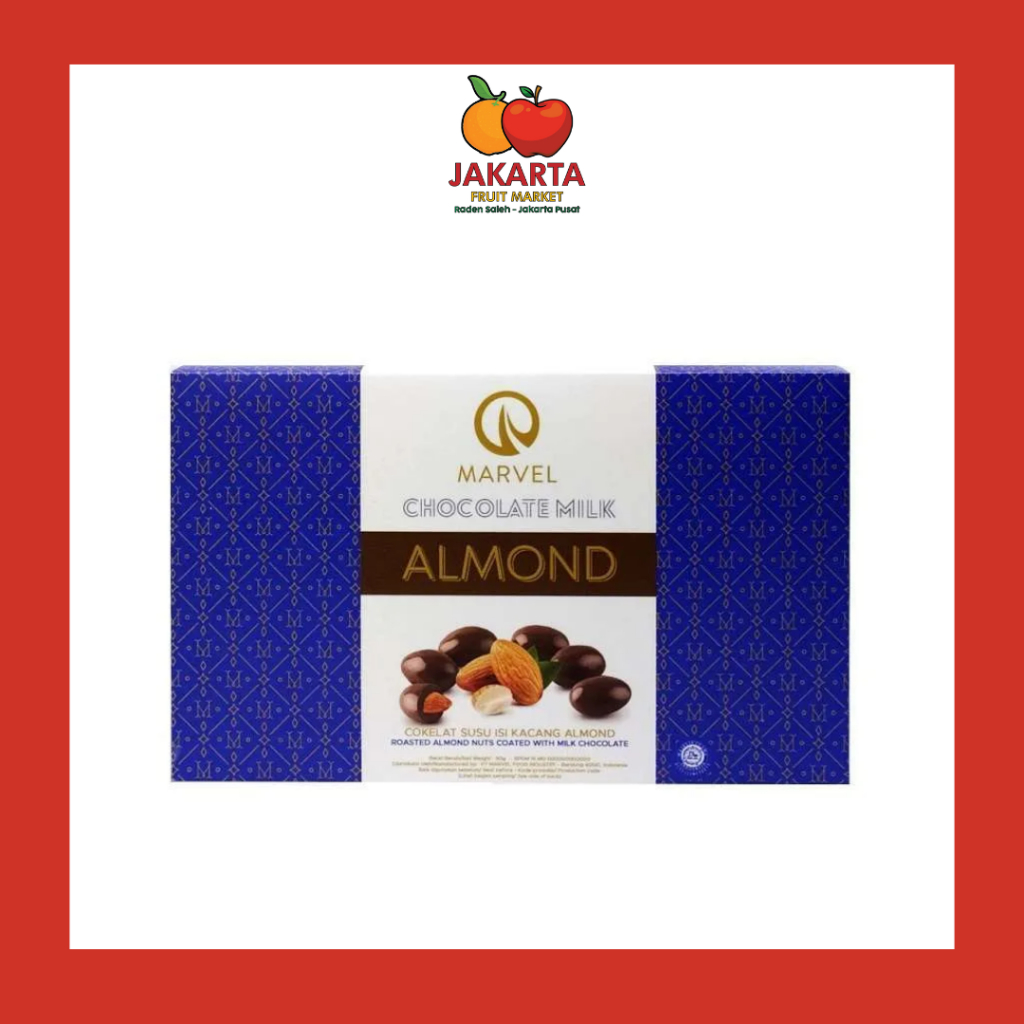 

MARVEL MILK CHOCOLATE ALMOND NUTS COATED WITH MILK CHOCOLATE 90 GR