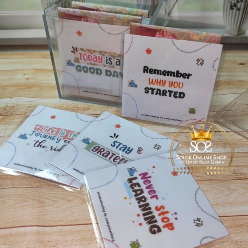 

(ECER, READY STOK) Amplop nabung laminating | savings challenge | Quotes random