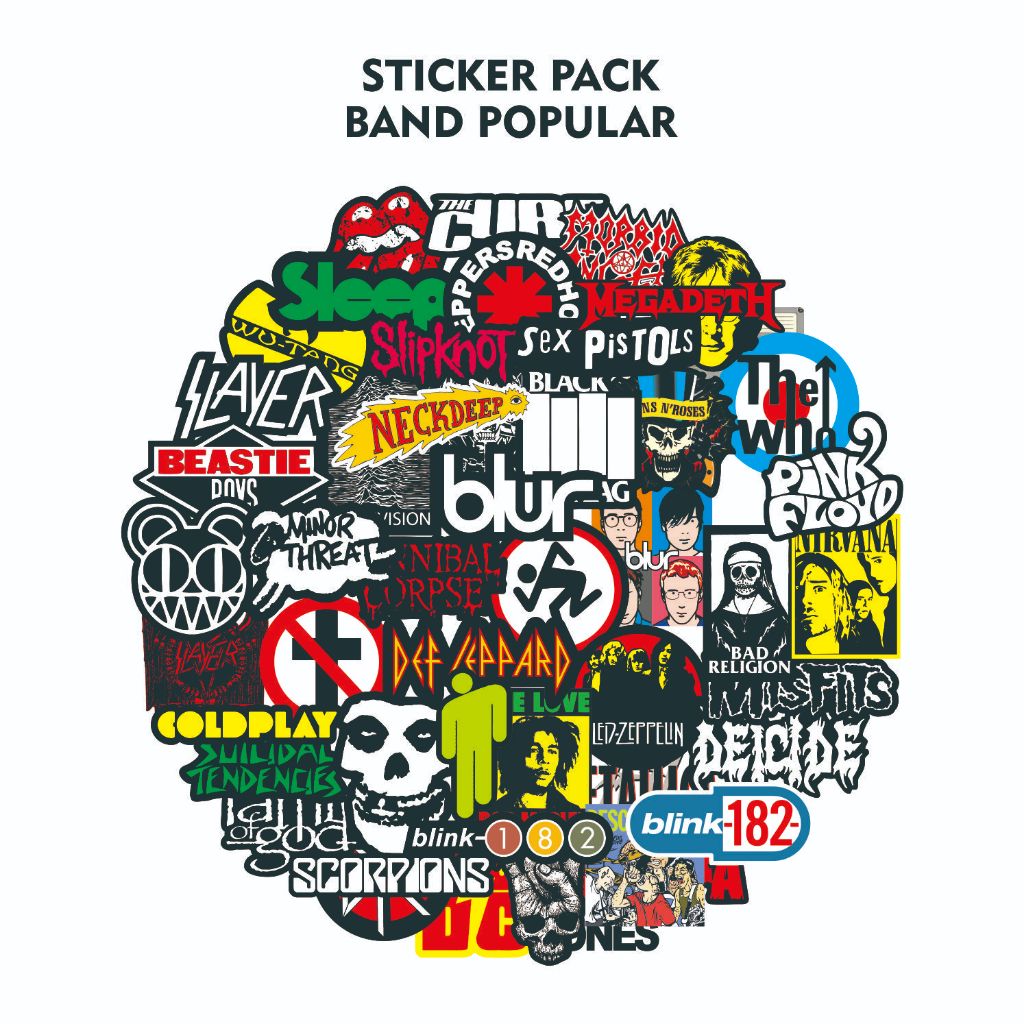 

STICKER PACK BRAND POPULAR MURAH SIAP TEMPEL