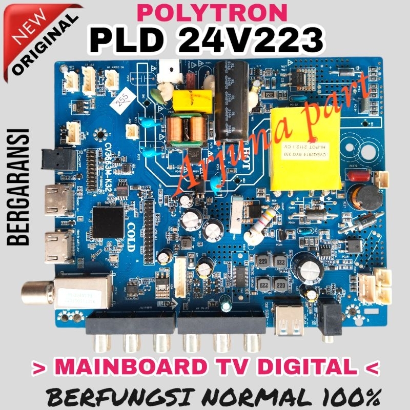 MAINBOARD TV POLYTRON PLD24V223 / MB TV POLYTRON PLD24V223 / MESIN TV POLYTRON PLD24V223 / MODUL TV 