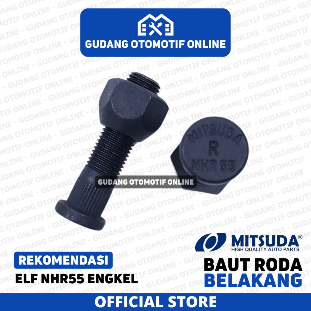 Baut Roda Belakang Isuzu ELF NHR55 NHR 55 Engkel Mitsuda Original