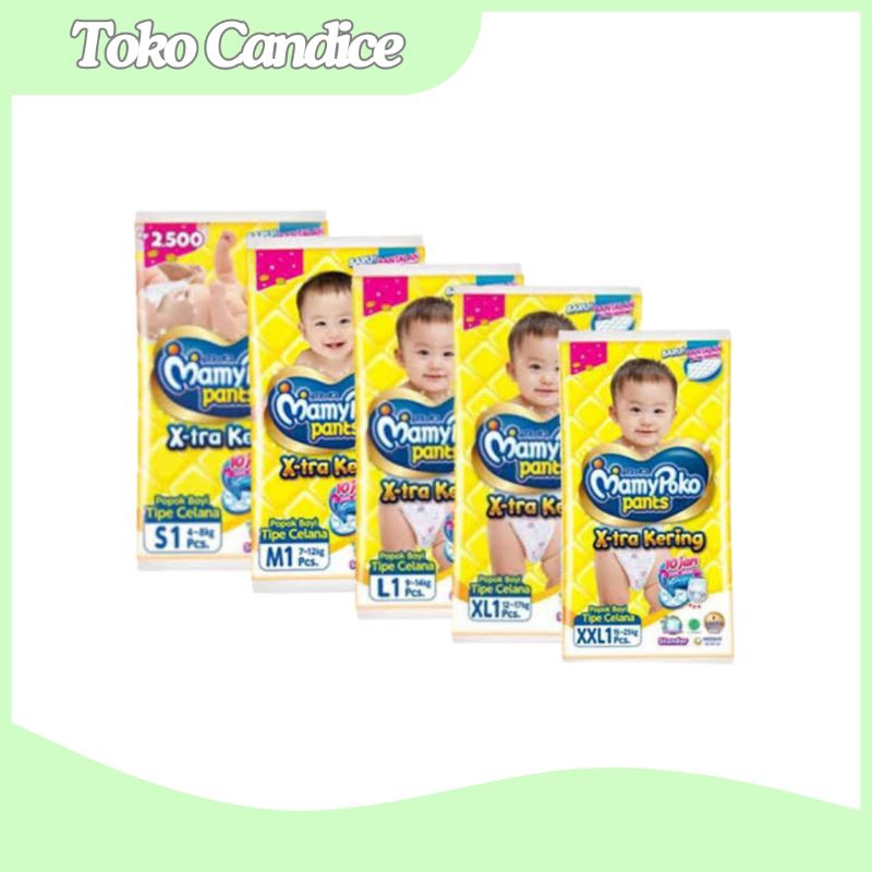Mamy Poko Pants X-tra Kering S-XXL (1 Renceng/10 pcs) Pampers Anak