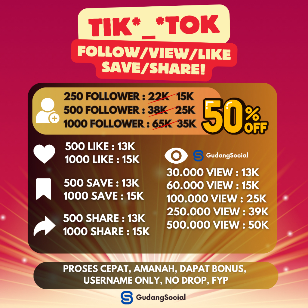 FOLLOWER TIK**TOK PERMANEN