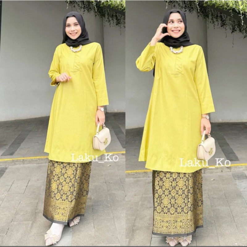TUNIK TOYOBO POLOS - SET TUNIK MELAYU - BAJU KURUNG - TUNIK MODERN - TUNIK TOYOBO - ATASAN TUNIK